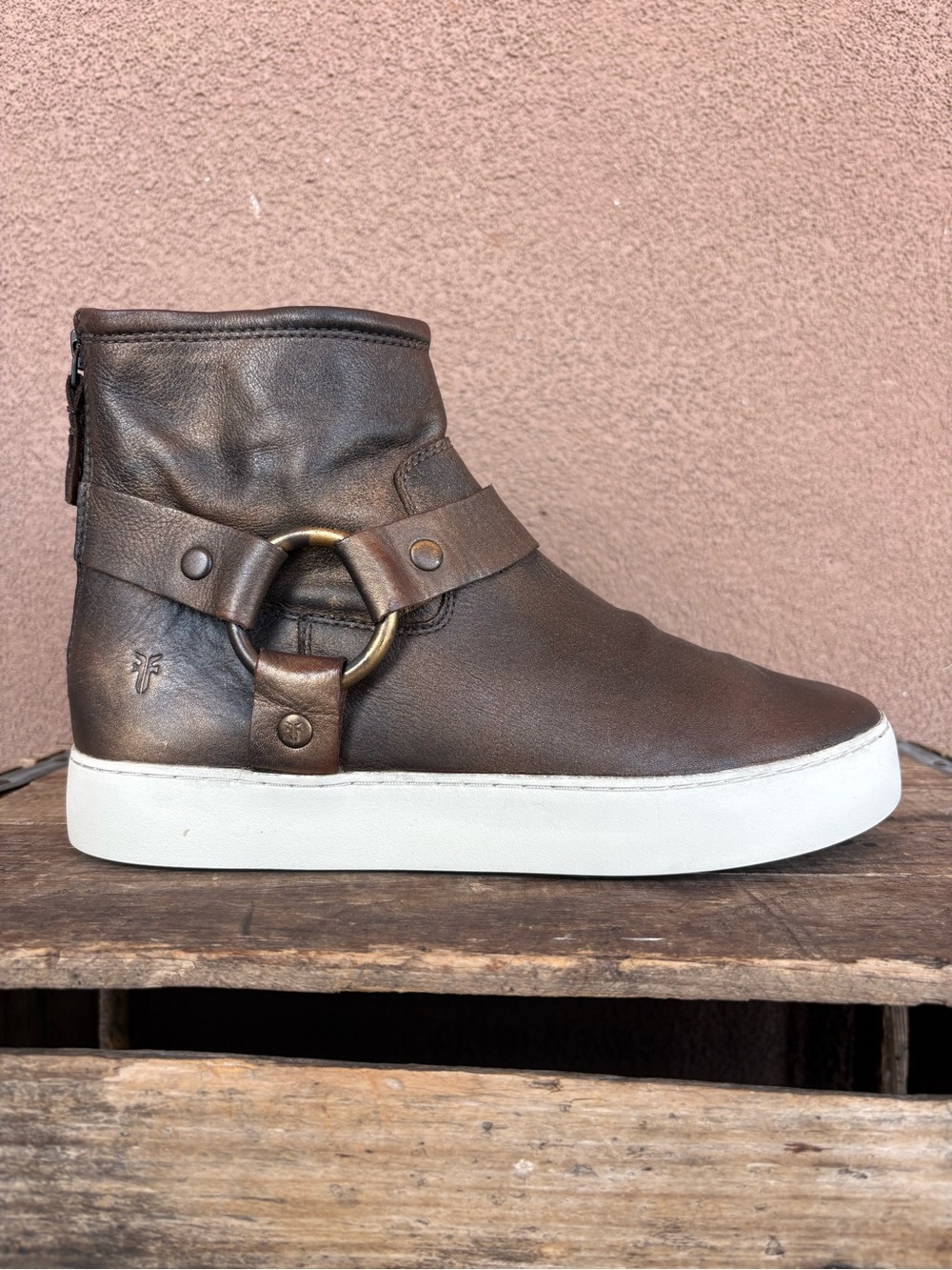 Frye Lena Leather Harness Bootie
